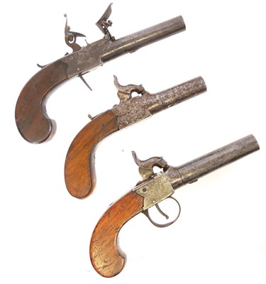 Lot 5 - Three pistols, to include a percussion 44 bore...