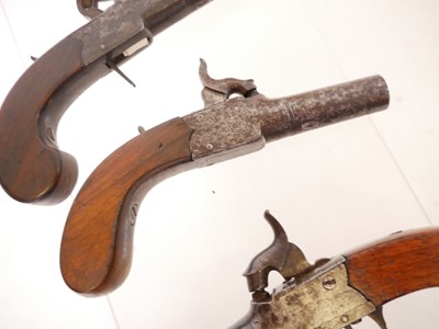 Lot 5 - Three pistols, to include a percussion 44 bore...