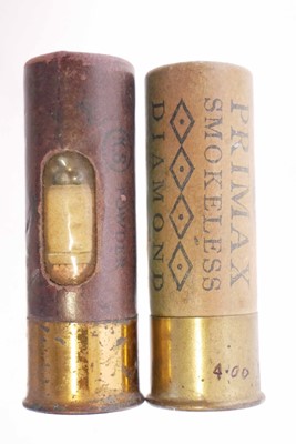 Lot 518 - Kynoch 12 bore inert window cartridge,...