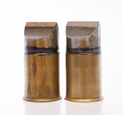Lot 520 - 12 bore cable cutter WWII ammunition, 2 rounds,...