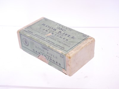 Lot 523 - Box of Kynoch .380 Rook Rifle ammunition, 50...