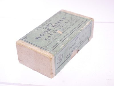 Lot 523 - Box of Kynoch .380 Rook Rifle ammunition, 50...