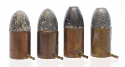 Lot 525 - 15mm Pinfire revolver cartridges, 4 rounds...