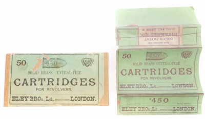 Lot 529 - Scarce packet of 50 rounds of Eley .450...