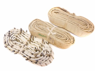 Lot 163 - Three Vickers .303 machine gun belts.