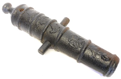 Lot 159 - Small cannon barrel, approximately 1.5-inch...