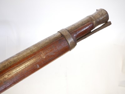 Lot 24 - Unusually large Indian matchlock rampart gun,...