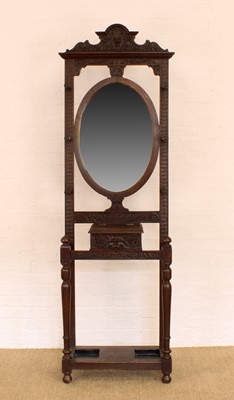 Lot 221 - A Victorian Carved Oak Hall Stand