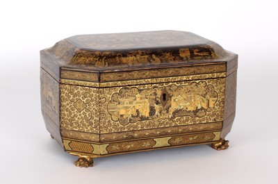 Lot A Mid-Late 19th Century Chinese Export Tea Caddy