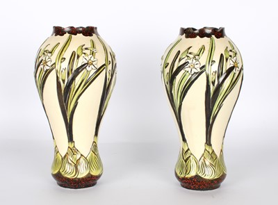 Lot 72 - A Pair of Late 19th/Early 20th Century Japanese Satsuma Pottery Vases