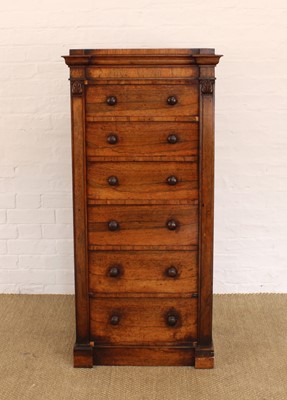 Lot 225 - A 19th Century Rosewood Wellington Chest
