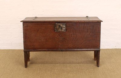 Lot 196 - A Late 17th/Early 18th Century Oak Sword Chest