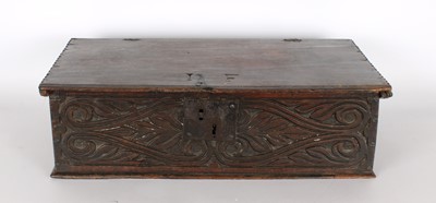 Lot 193 - A 17th/18th Century Oak Bible Box