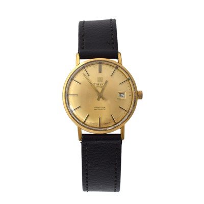 Lot 156 - A gentleman's gold plated Tissot Seastar automatic wristwatch