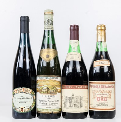 Lot 4 - 4 bottles Mixed Lot German Pradikatwein and Portuguese Vintage Dao Wine