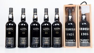 Lot 96 - 7 bottles Mixed Lot Blandy’s Fine Madeira