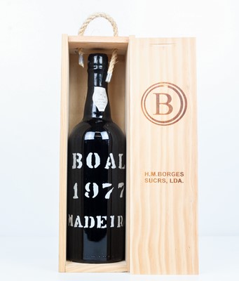 Lot 100 - 1 bottle HM Borges 1977 Vintage Boal