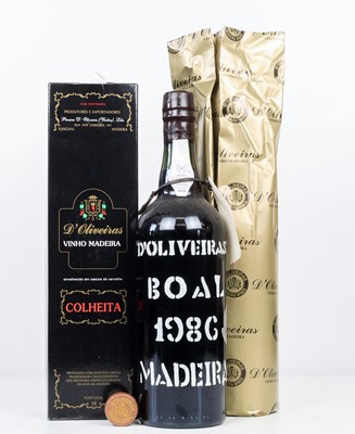 Lot 137 - 1 bottle D’Oliveiras ‘Colheita Reserva 1986 Boal
