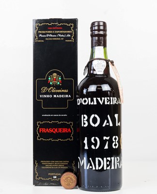 Lot 122 - 1 bottles d’Oliveiras Vintage 1978 Meio Doce Boal