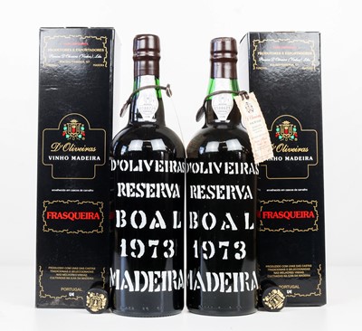 Lot 140 - 2 bottles d’Oliveiras Reserva Frasqueira Vintage 1973 Boal
