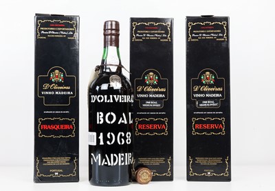 Lot 3 bottles d’Oliveiras Reserva Frasqueira Vintage 1968 Boal