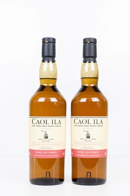 Lot 161 - 2 bottles Caol Ila Natural Cask Strength Bottled 2017
