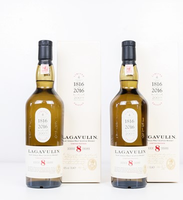 Lot 166 - 2 bottles Lagavulin 8 YO 200th Anniversary