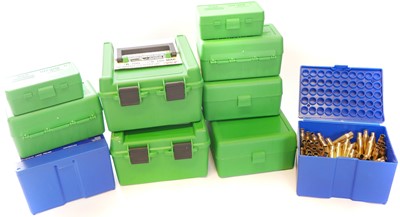 Lot Collection of MTM and Lapua ammuniton boxes,...
