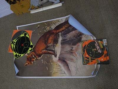 Lot Collection of targets, to include a life size...