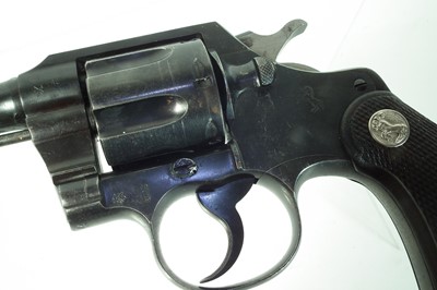 Lot Deactivated Colt Official Police .38 revolver,...