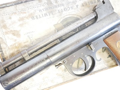 Lot Boxed Webley MkI .177 air pistol, serial...