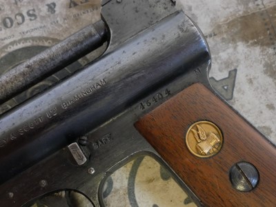 Lot Boxed Webley MkI .177 air pistol, serial...