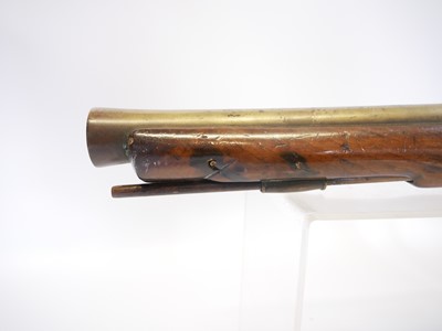 Lot Flintlock blunderbuss, 16inch brass barrel...