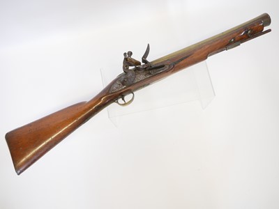 Lot Flintlock blunderbuss, 16inch brass barrel...