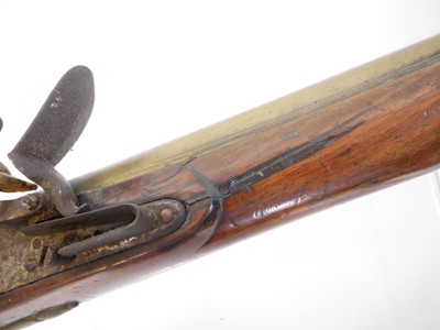 Lot Flintlock blunderbuss, 16inch brass barrel...