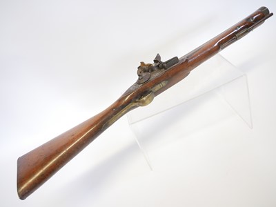 Lot Flintlock blunderbuss, 16inch brass barrel...