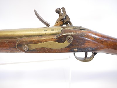 Lot Flintlock blunderbuss, 16inch brass barrel...