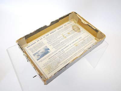 Lot Boxed Webley Senior .22 air pistol, cylinder...