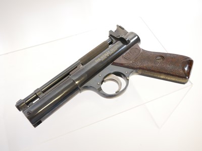 Lot Boxed Webley Senior .22 air pistol, cylinder...