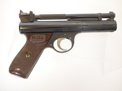 Lot Boxed Webley Senior .22 air pistol, cylinder...
