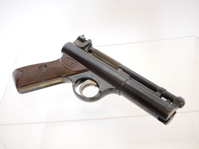 Lot Boxed Webley Senior .22 air pistol, cylinder...