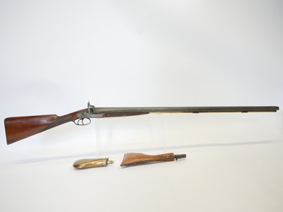 Lot Percussion 18 bore double barrel shotgun,...