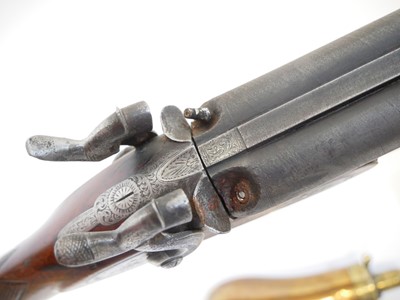 Lot Percussion 18 bore double barrel shotgun,...