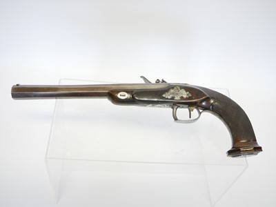 Lot French duelling pistol by Coulaux, 10inch...