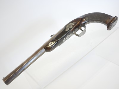 Lot French duelling pistol by Coulaux, 10inch...