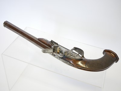 Lot French duelling pistol by Coulaux, 10inch...