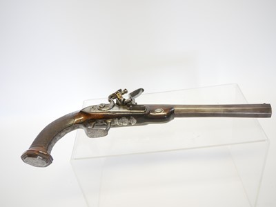 Lot French duelling pistol by Coulaux, 10inch...