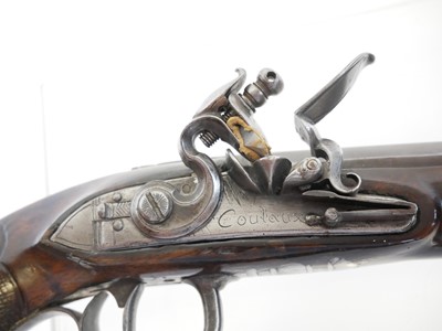 Lot French duelling pistol by Coulaux, 10inch...