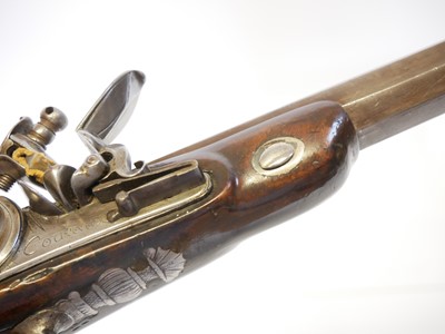 Lot French duelling pistol by Coulaux, 10inch...