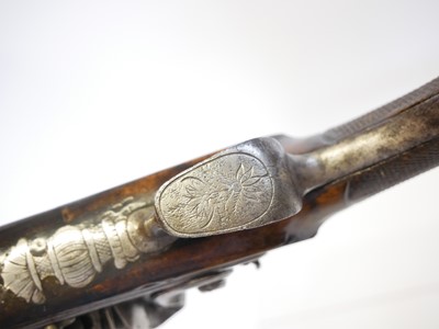 Lot French duelling pistol by Coulaux, 10inch...